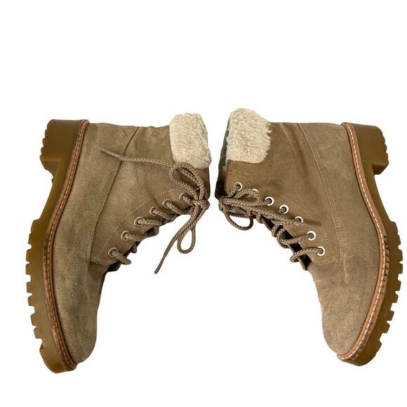 Zara Basic Collection Suede Faux Fur Boots in Size EU 36 - Picture 11 of 16